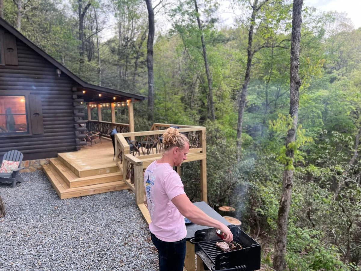 Log Cabin With Mountain View And Privacy بلو ريدج المظهر الخارجي الصورة